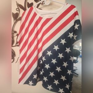 Patriotic stars and stripe shirt new xxl